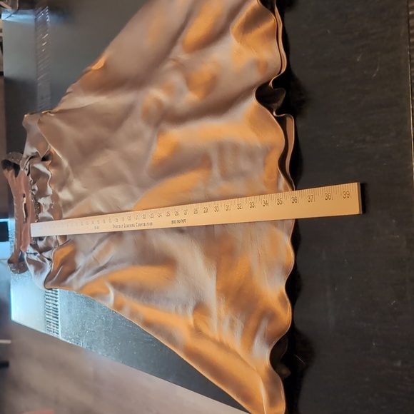 Donna Morgan brown silk dress with sequin neckline - Picture 5 of 10